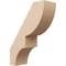 Ekena Millwork 5-inch W x 14-inch D x 18-inch H Ridgewood Rough Cedar Woodgrain TimberThane Knee Brace, Primed BRCUR05X14X18RIDRCPR - alternate 1